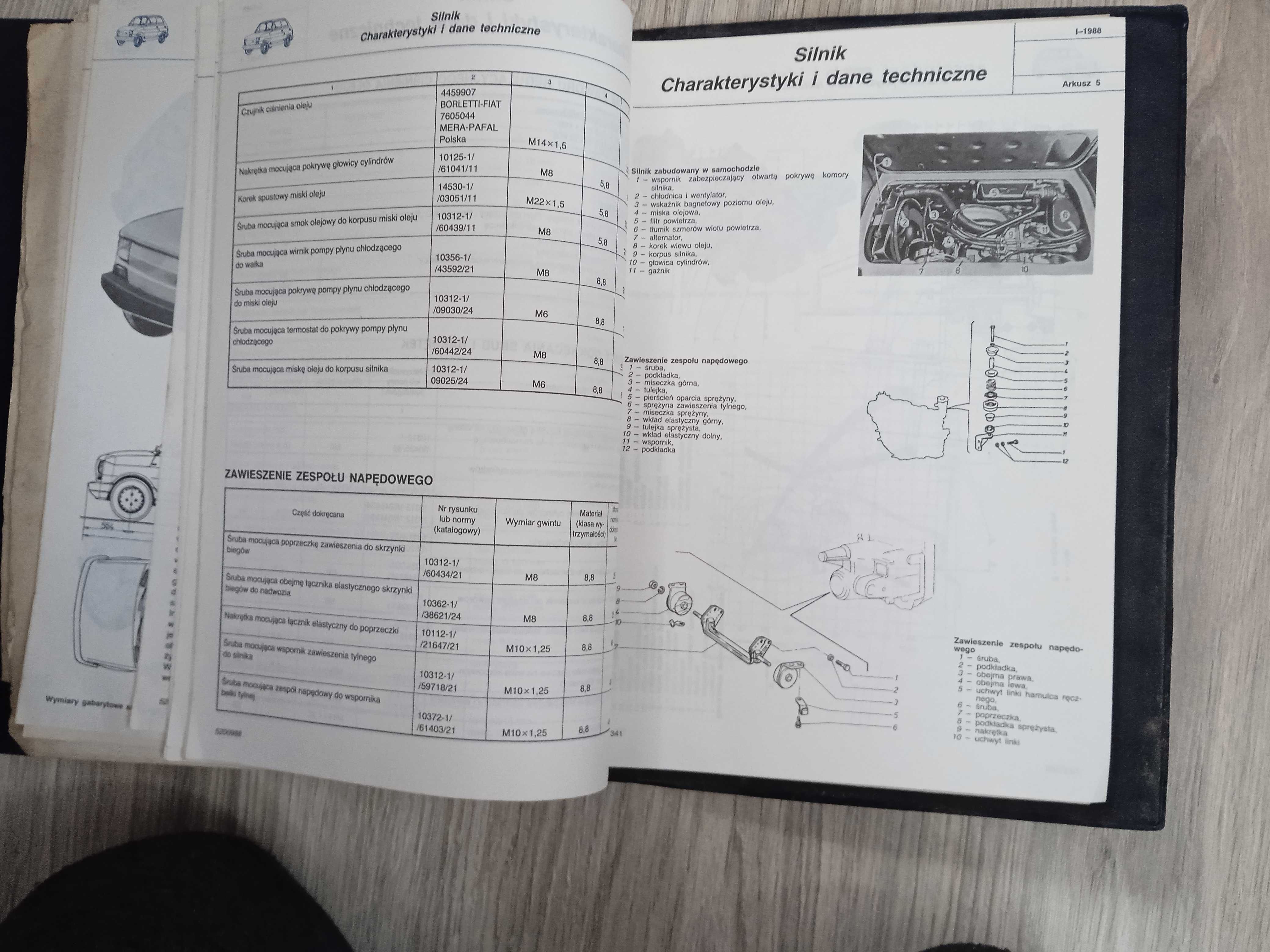 Katalog , instrukcja  napraw fiat 126p  i uzupelnienie  napraw Bis