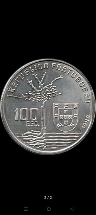 Moeda 100 Escudos Centenário do Falecimento de Camilo Castelo Branco