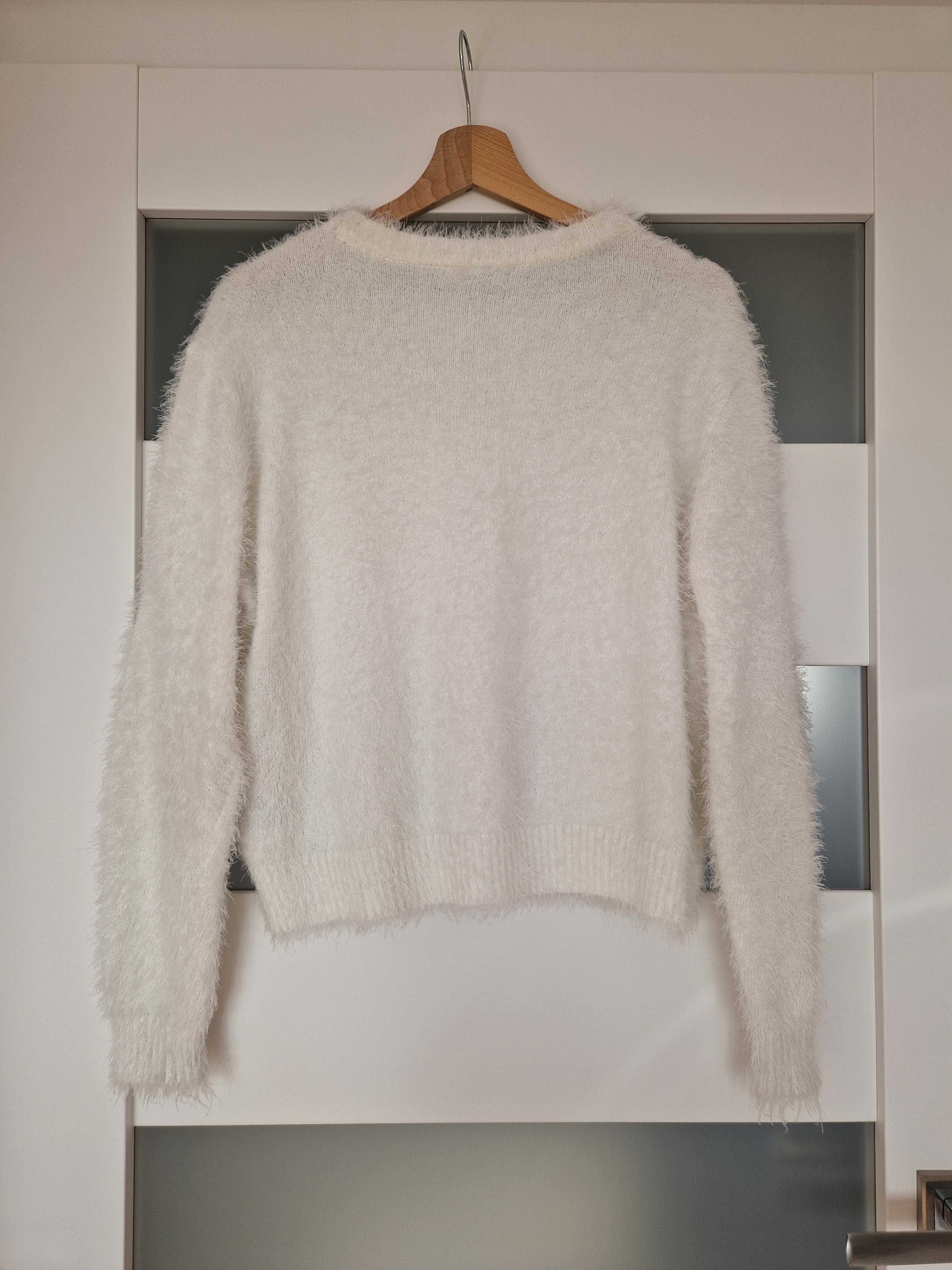 Biały sweter H&M