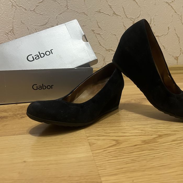 Туфлі Gabor 39р хороший стан, замш