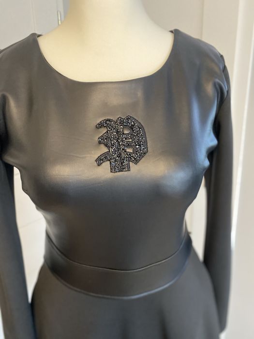 Philip Pplein sukienka czarna 38 długi rękaw