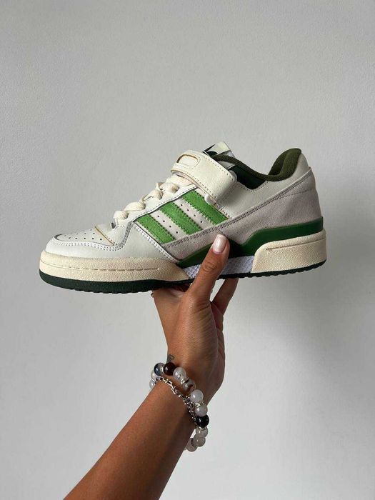Кросівки Adidas Forum 84 White/Green premium