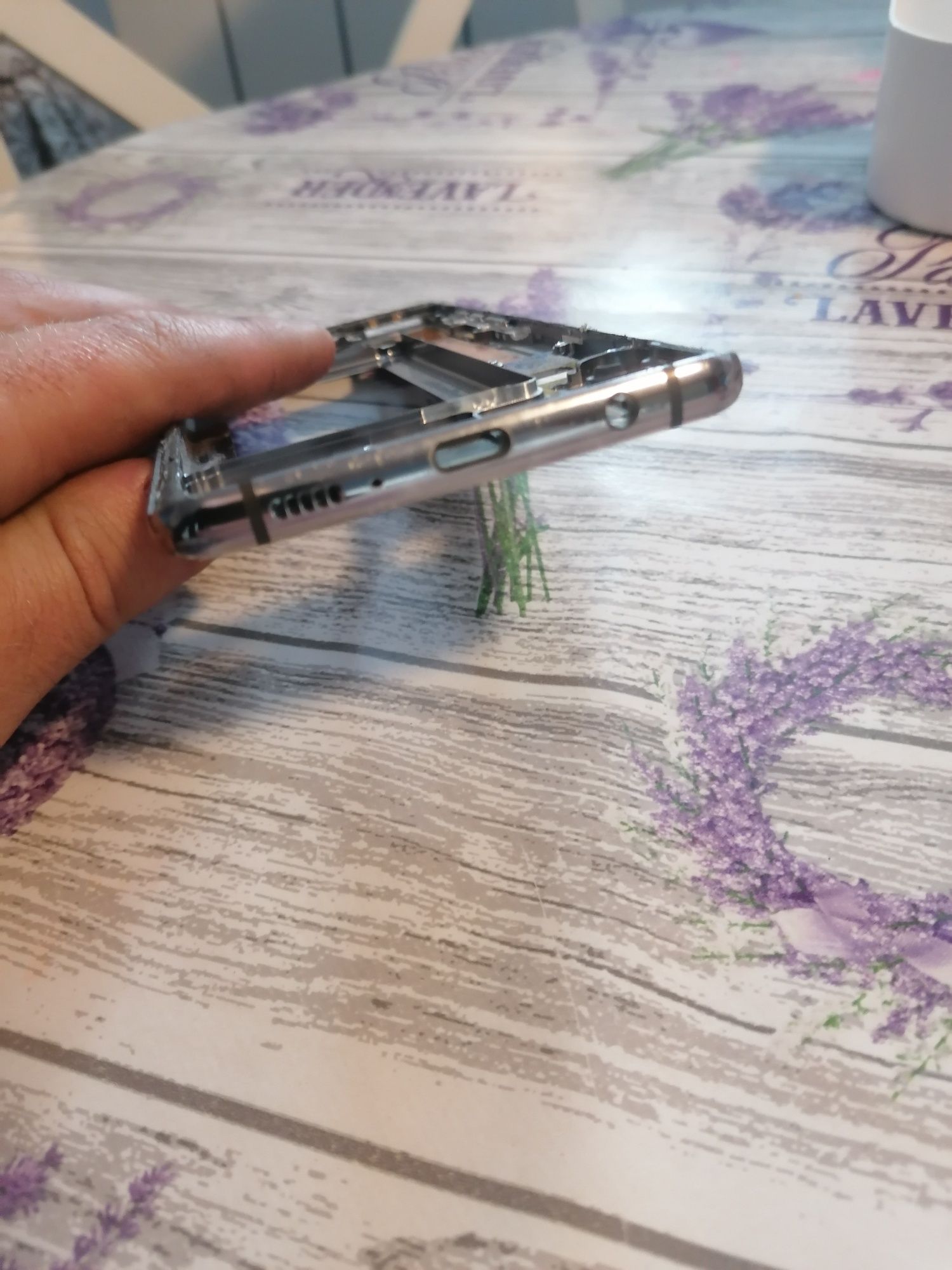 Ramka LCD samsung G975 galaxy S10 plus srebrna