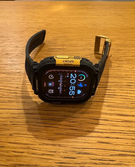 APPLE Watch Ultra GPS, eSIM + opaska Ocean+pasek skórzany