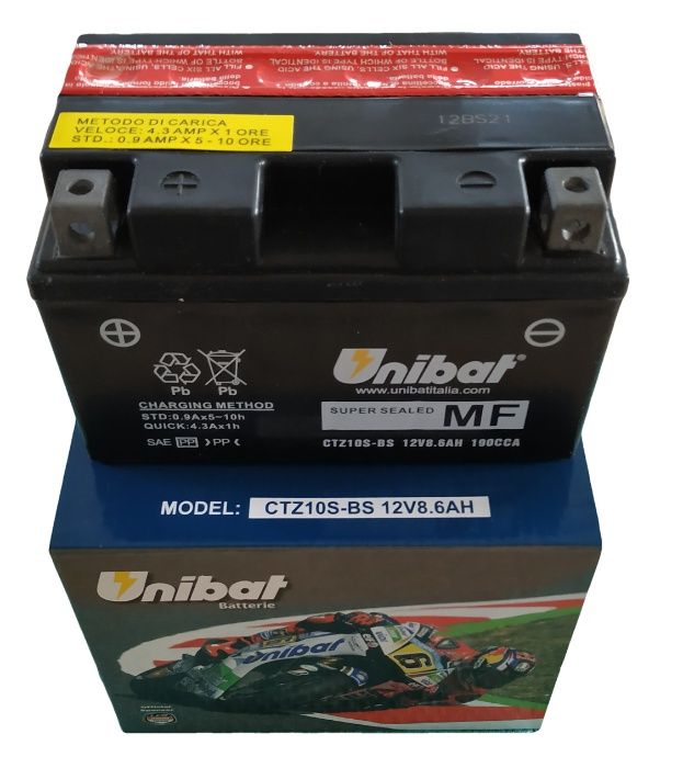 Akumulator Unibat AGM CTZ10S-BS YTZ10S-BS ETZ10S-BS 8,6Ah 190A 12VNOWY