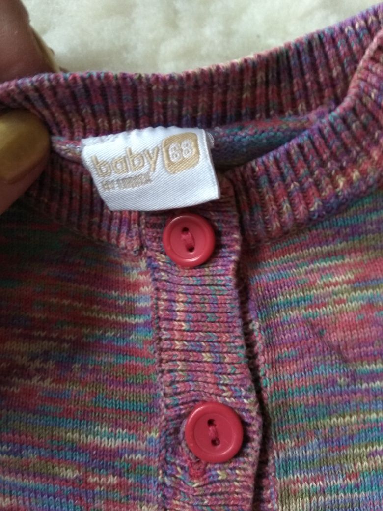 2 nowe sweterki dla dziewczynki r.68