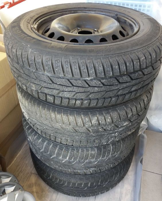 Koła 195/65 R15 4x100 Renault Megane II stalowe+opony zimowe+kołpaki