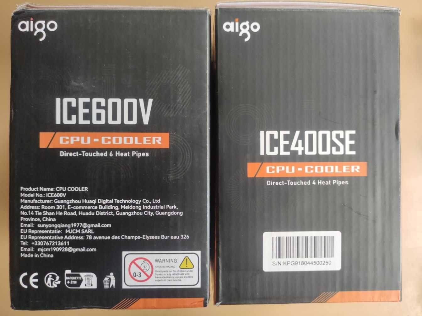 Кулер ICE400SE ICE600V башня медь на процессоры AMD Intel + термопаста