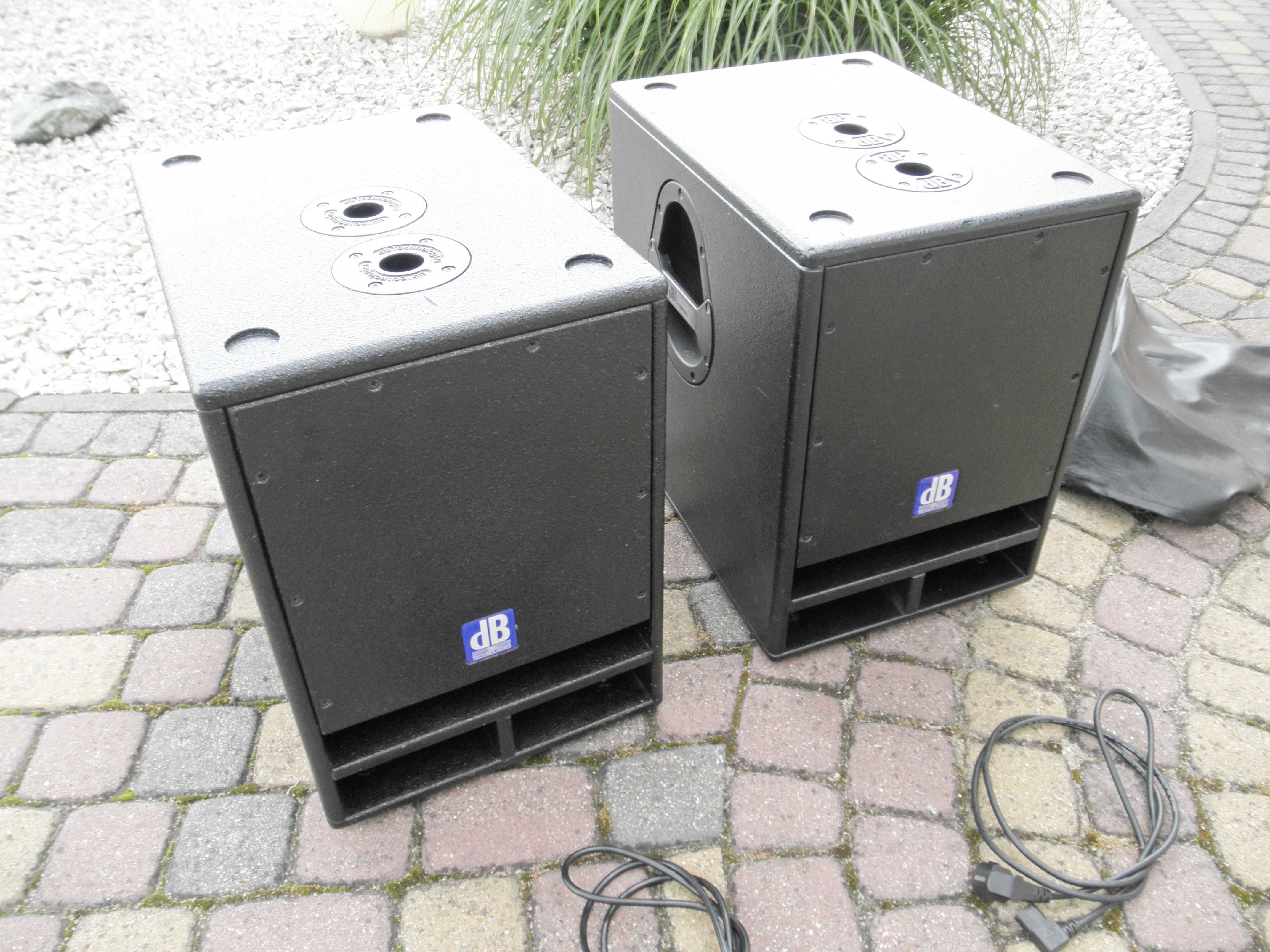 Subbasy dB Technologies Opera Sub 12. Subwoofer. Kolumny basowe.
