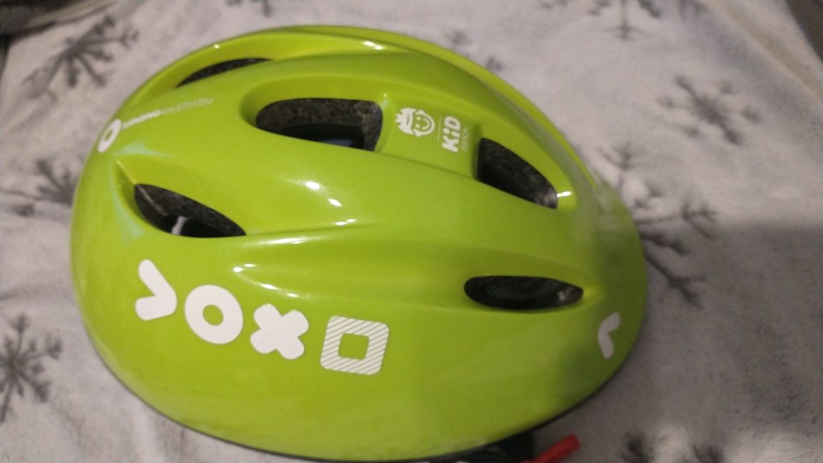 Kask rowerowy Decathlon 47-53 b'twin kid edition KH 300 green S rolki