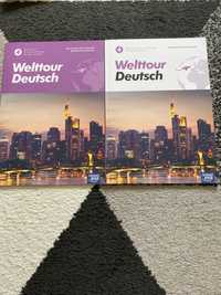 Podrecznik i zeszyt ćwiczeń Welttour Deutsch 4