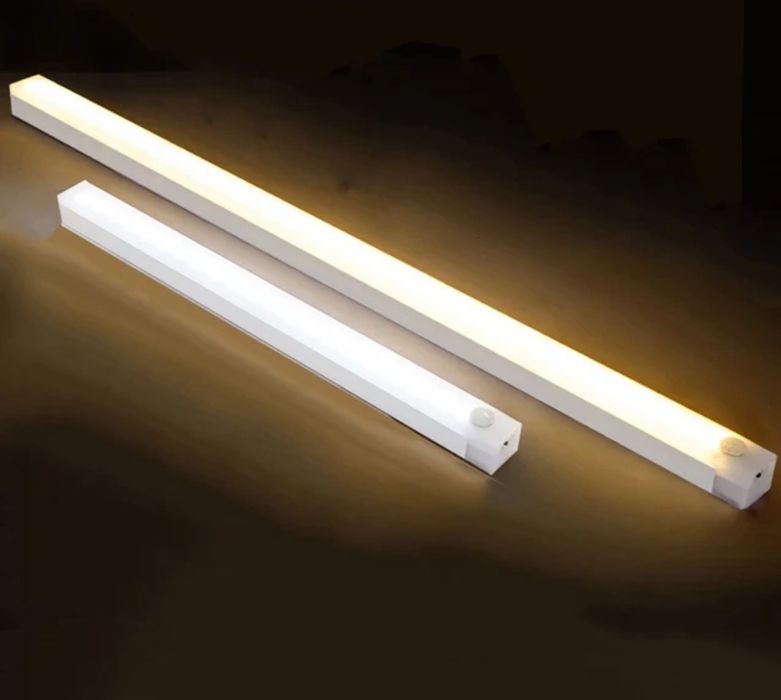 Аккумуляторная лед лампа 50 см с датчиком движения