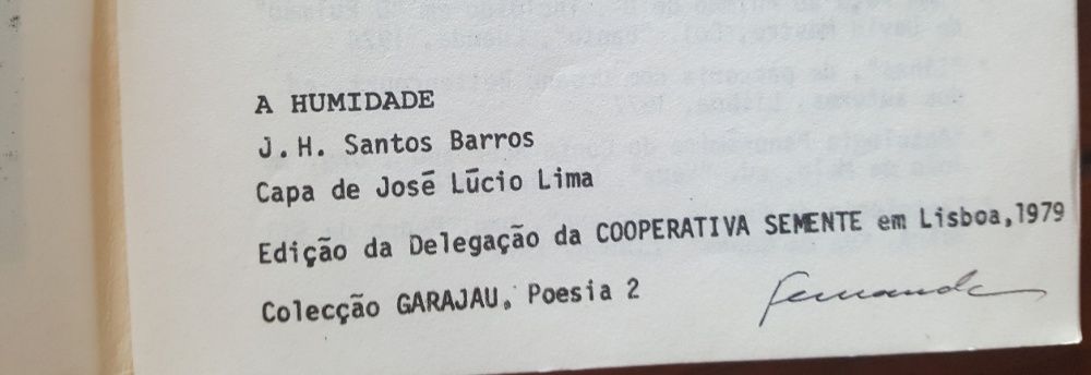 J. H. Santos Barros - A humidade