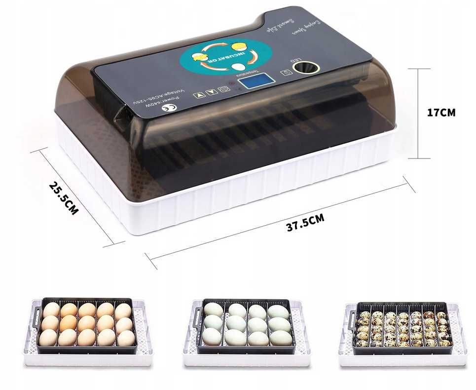 Inkubator na 12 / 35 jaj (klujnik wylęgarka)