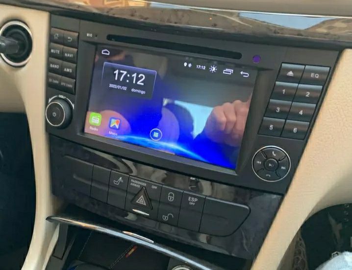 Auto Rádio Android Mercedes Benz W211 E220 E230 E280 E350 E500 NOVO