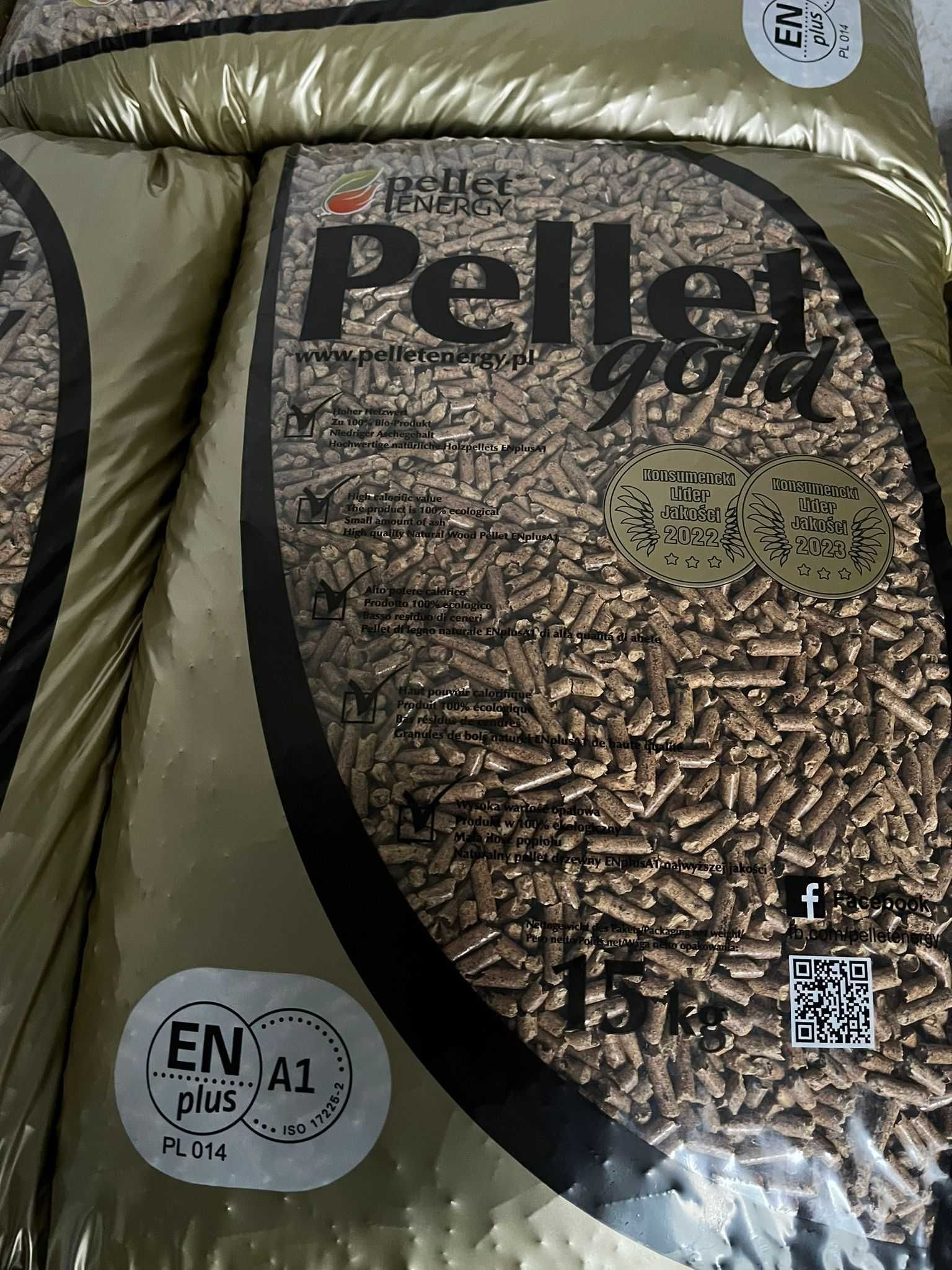 Pellet GOLD Energy A1 czysta trocin Koźmin i okolice z dostawą