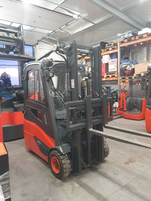 Wózek widłowy Linde E16C 2016r Kabina Duplex wolny skok E14 E18 E20