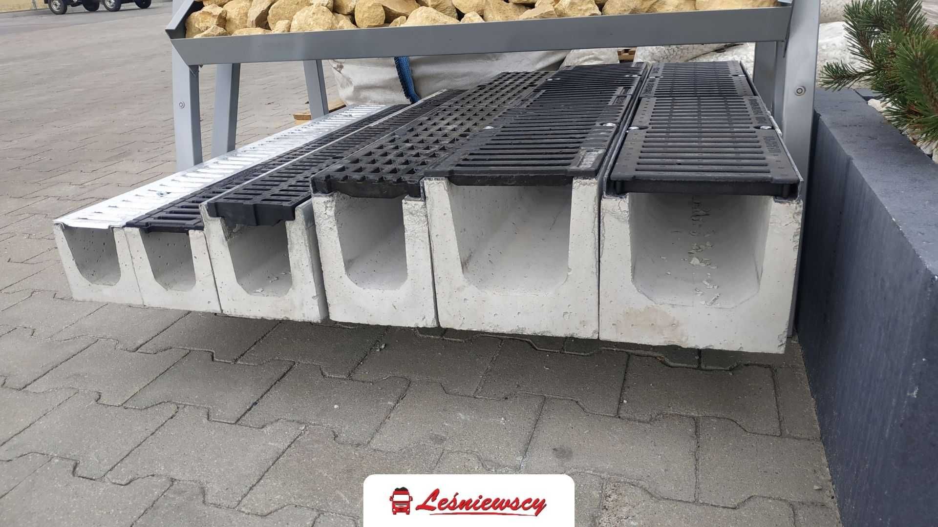 Odwodnienie liniowe beton ruszt żeliwny typ ciężki 100x20x20cm wysyłka