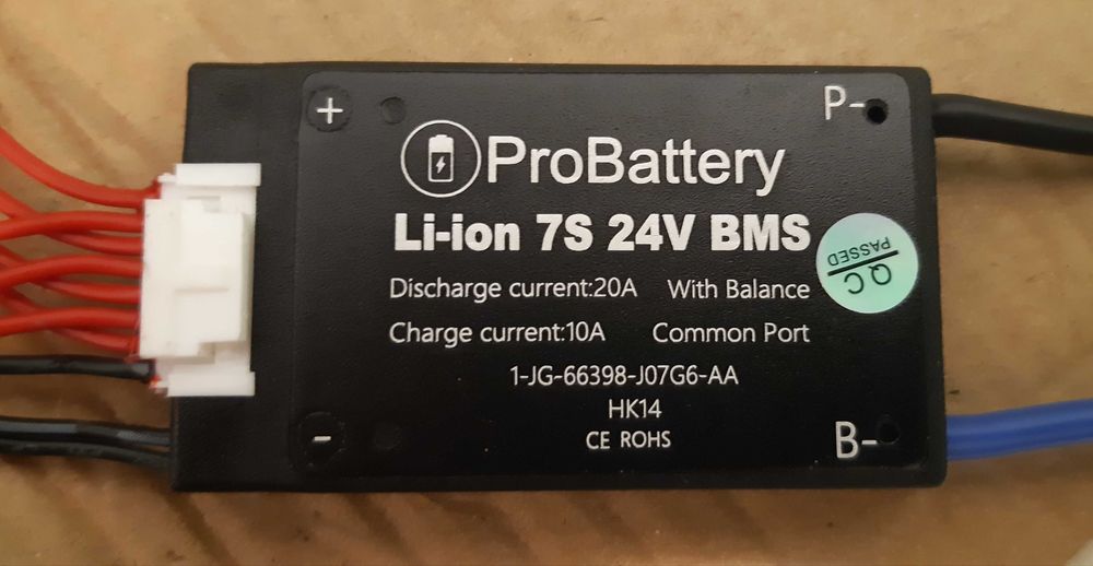 Плата захисту акумулятора BMS ProBattery 7S 20A 24v li-ion