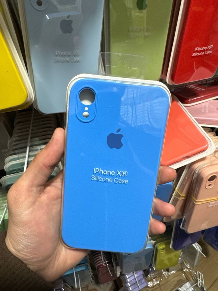 Чехол с квадратными бортиками на айфон XR iphone