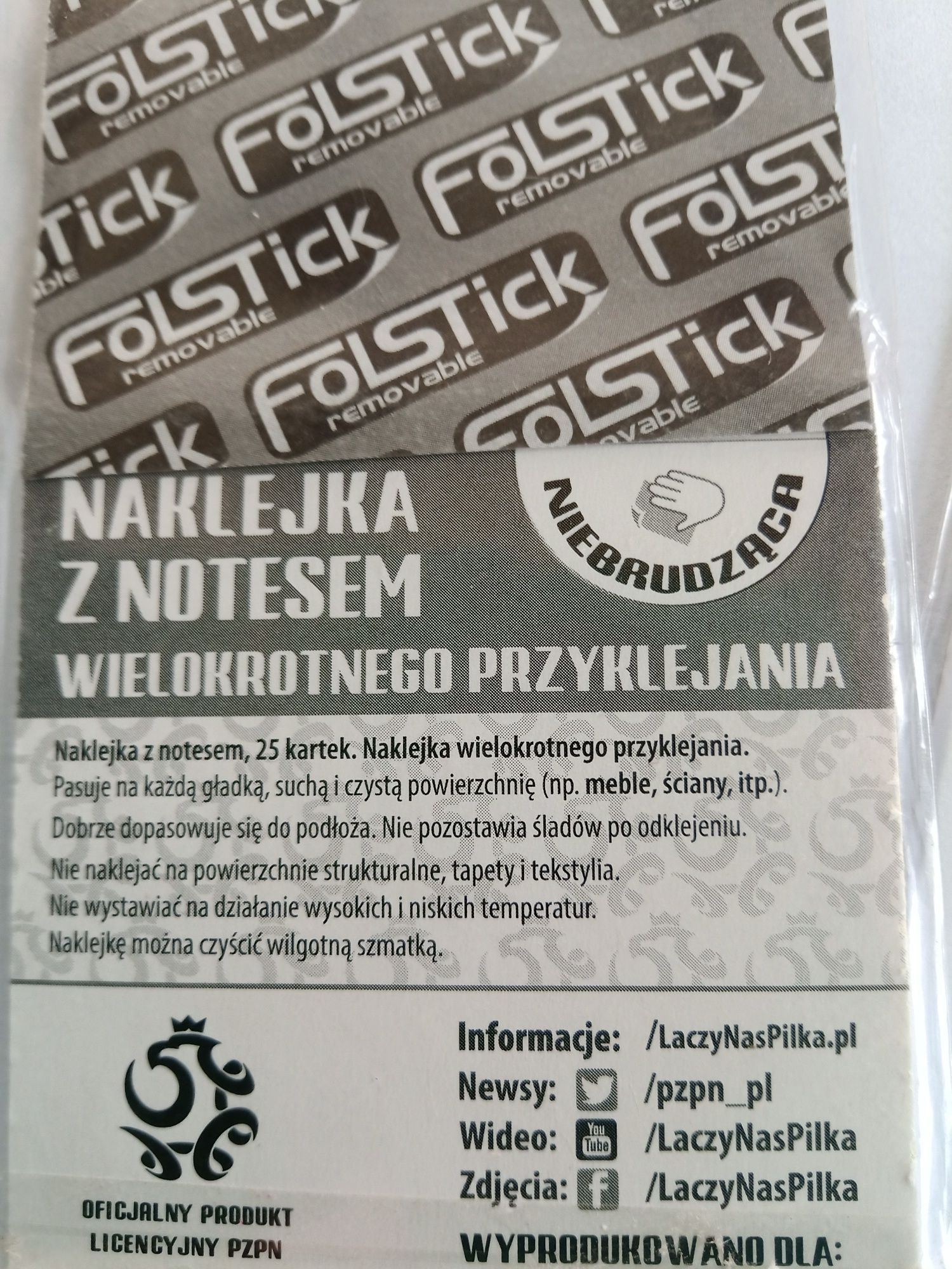 Notesik Łączy nas piłka i naklejka pilkarza
