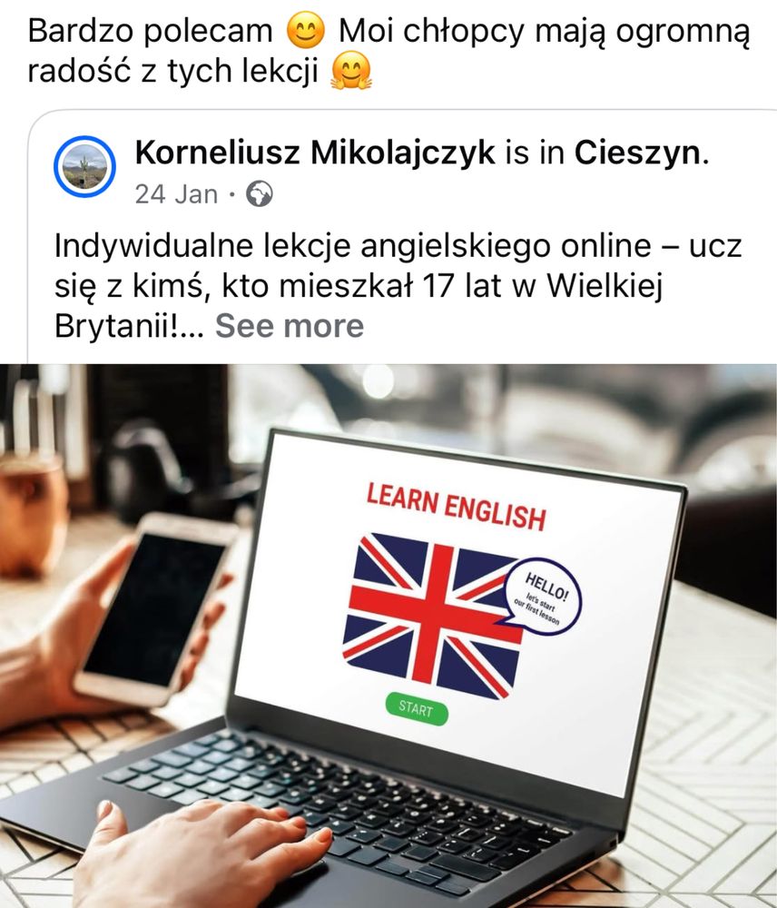 Odkryj angielski z native speakerem online