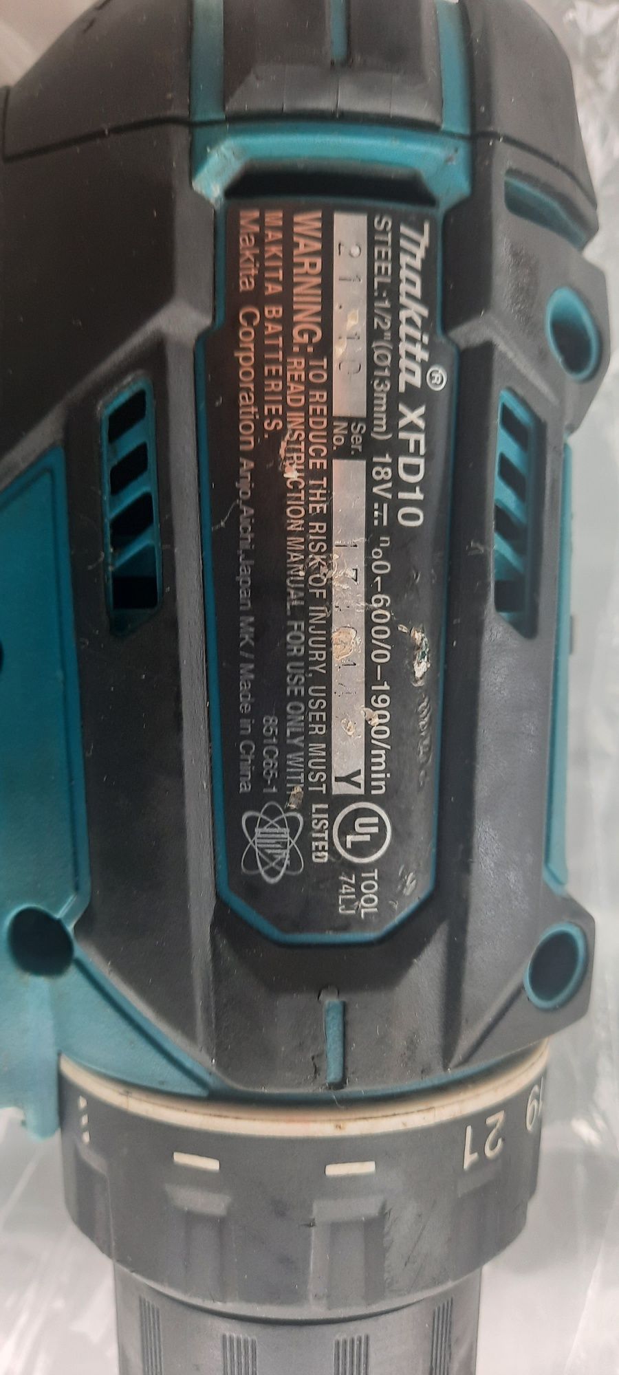 Makita XFD10 18V.  Original