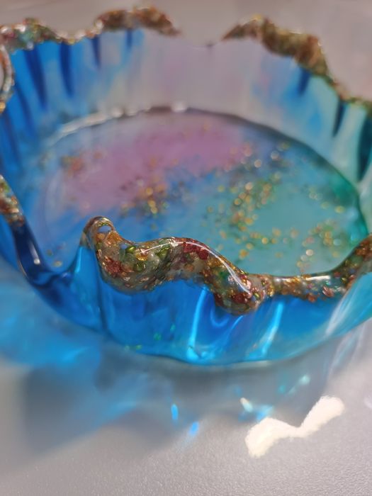 Misa dekoracyjna rękodzieło handmade żywica