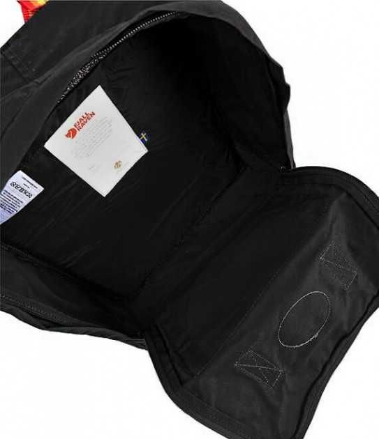 Лучшая цена Черный рюкзак Fjallraven Kanken Classic 16L сумка портфель