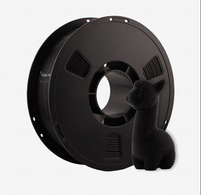 Філамент (пластик) для 3D принтера PETG Чорний 1 кг бухта