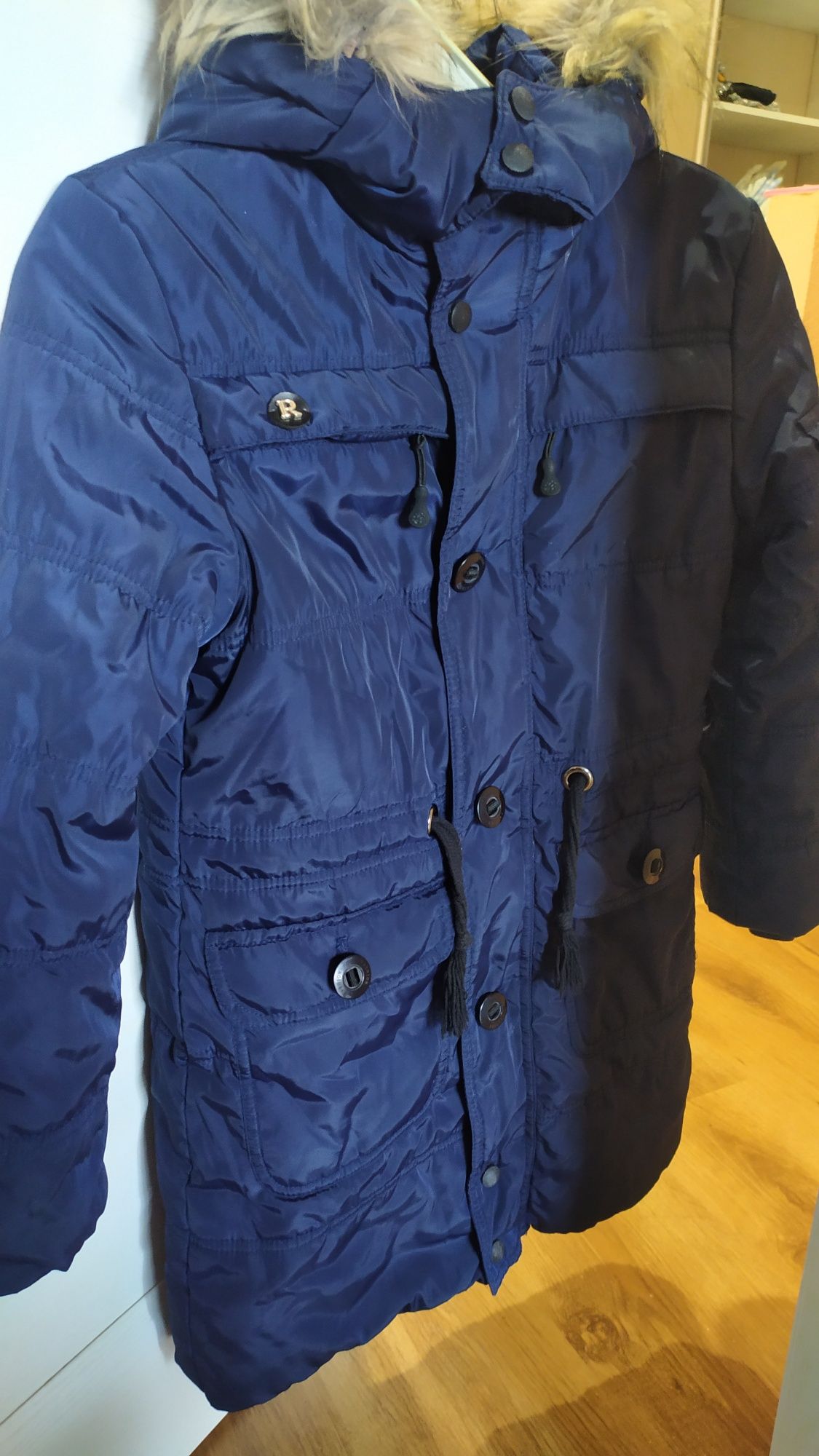 Зимове пальто (курточка) на хлопчика, розмір 134
