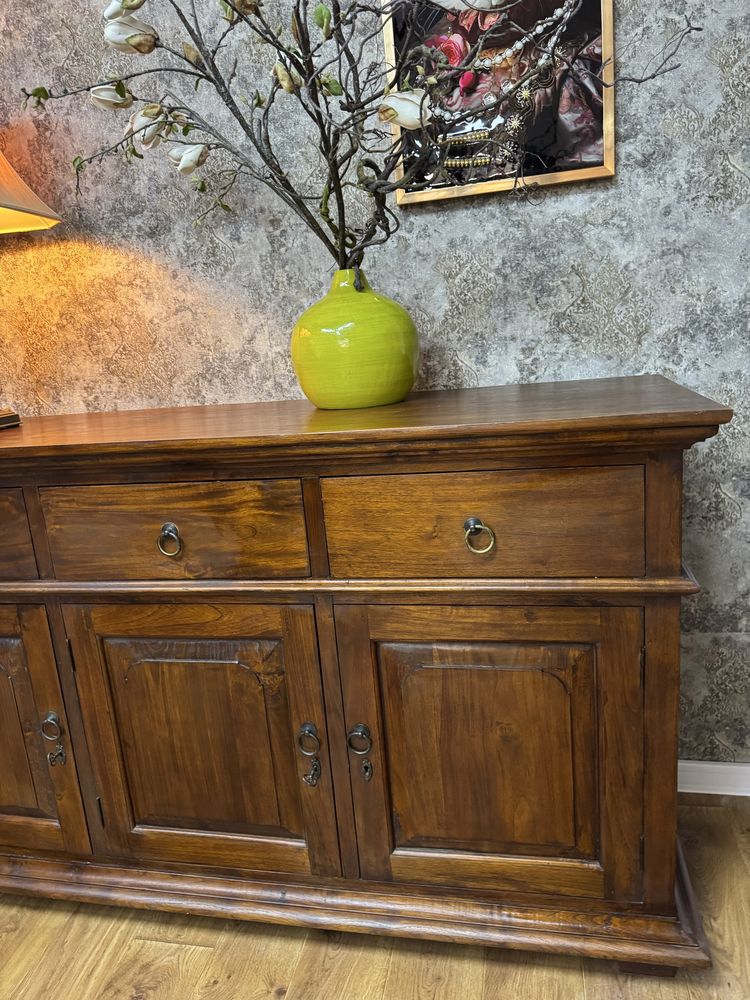 Komoda z drewna, kolonialna, vintage, rustykalna, lite drewno