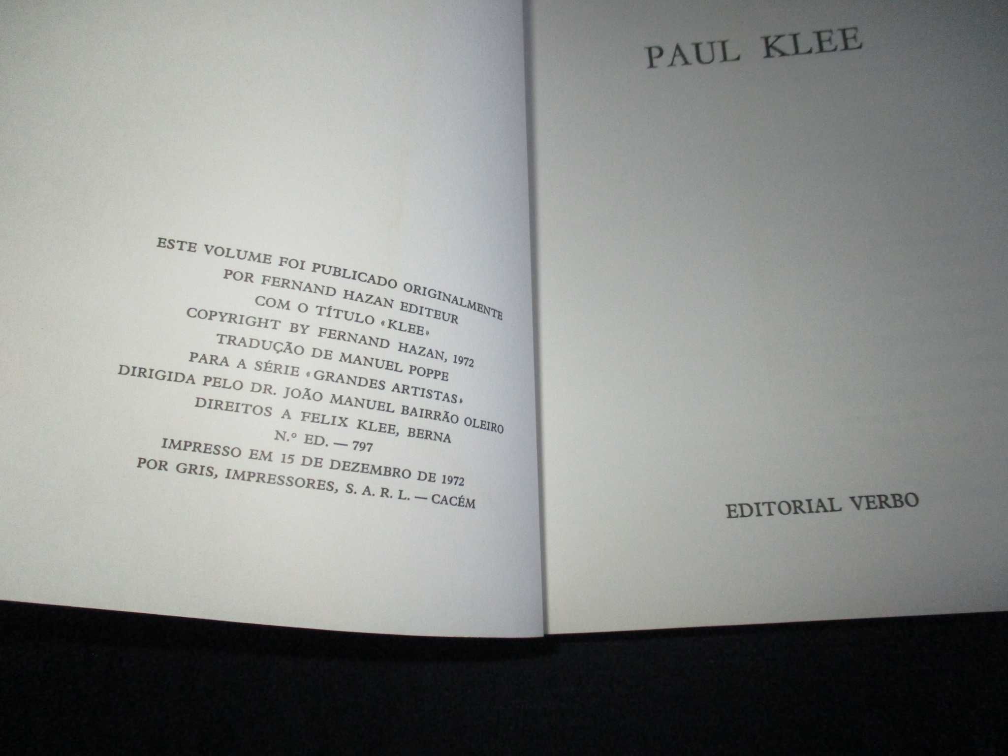 Livro Paul Klee San Lazzaro Grandes Artistas Verbo