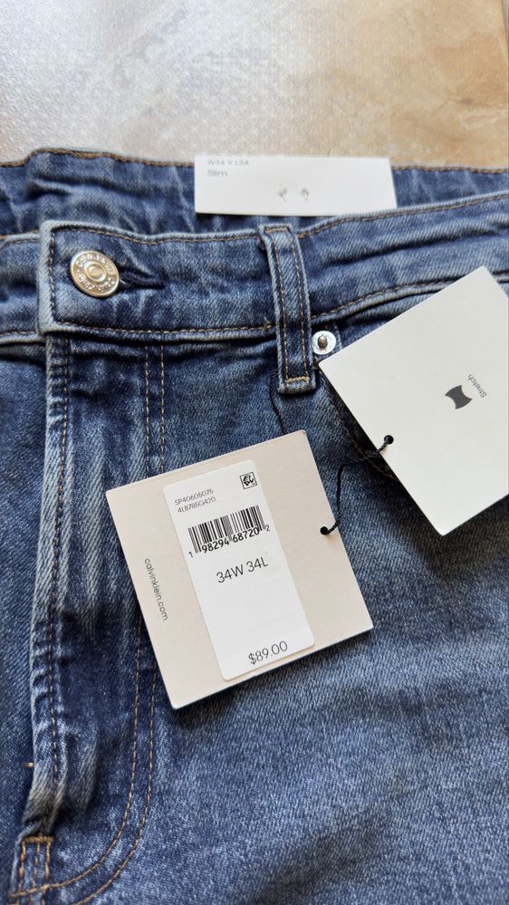 Джинси Calvin Klein Slim Fit Jeans w33/32/34 l34 чоловічі