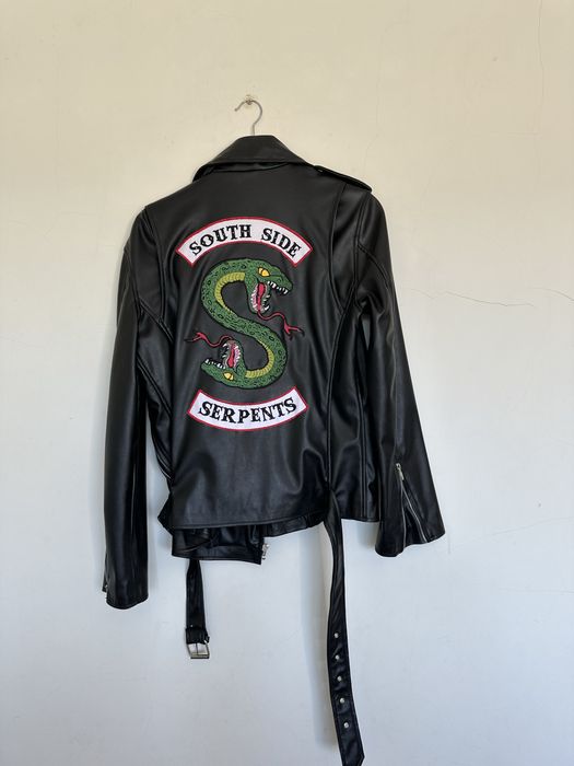 Casaco South Side Serpents em pele sintética,nunca usado