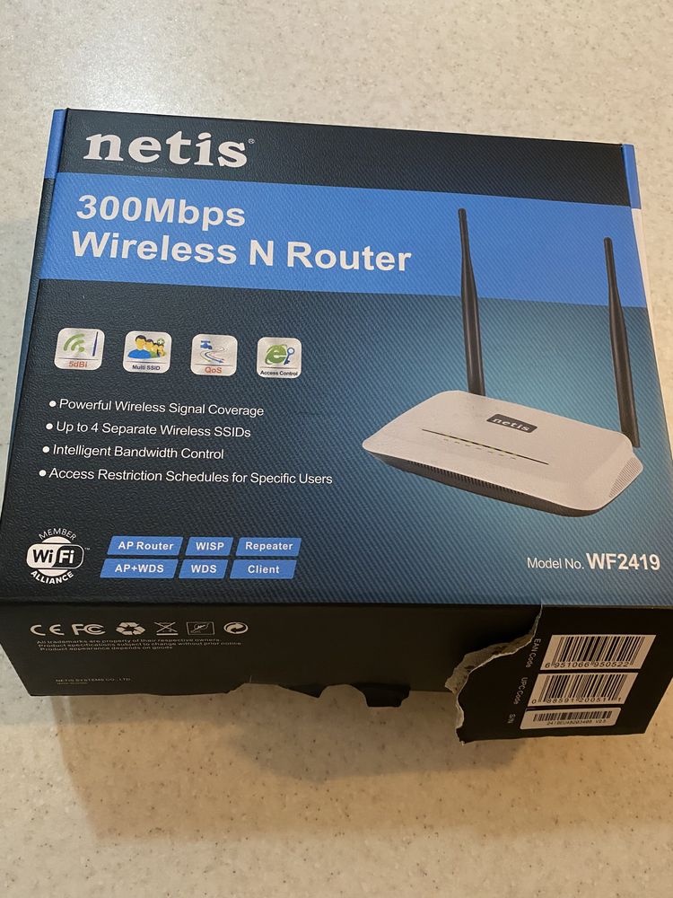 Ruter do wifi sprawny z pudelkiem