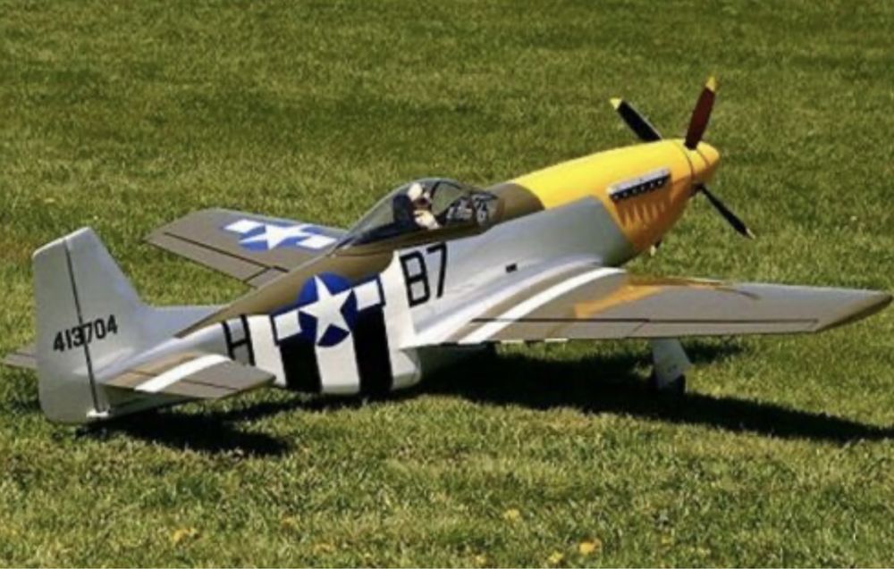 Aviao RC P51 Mustang 1,5 de asa com comando