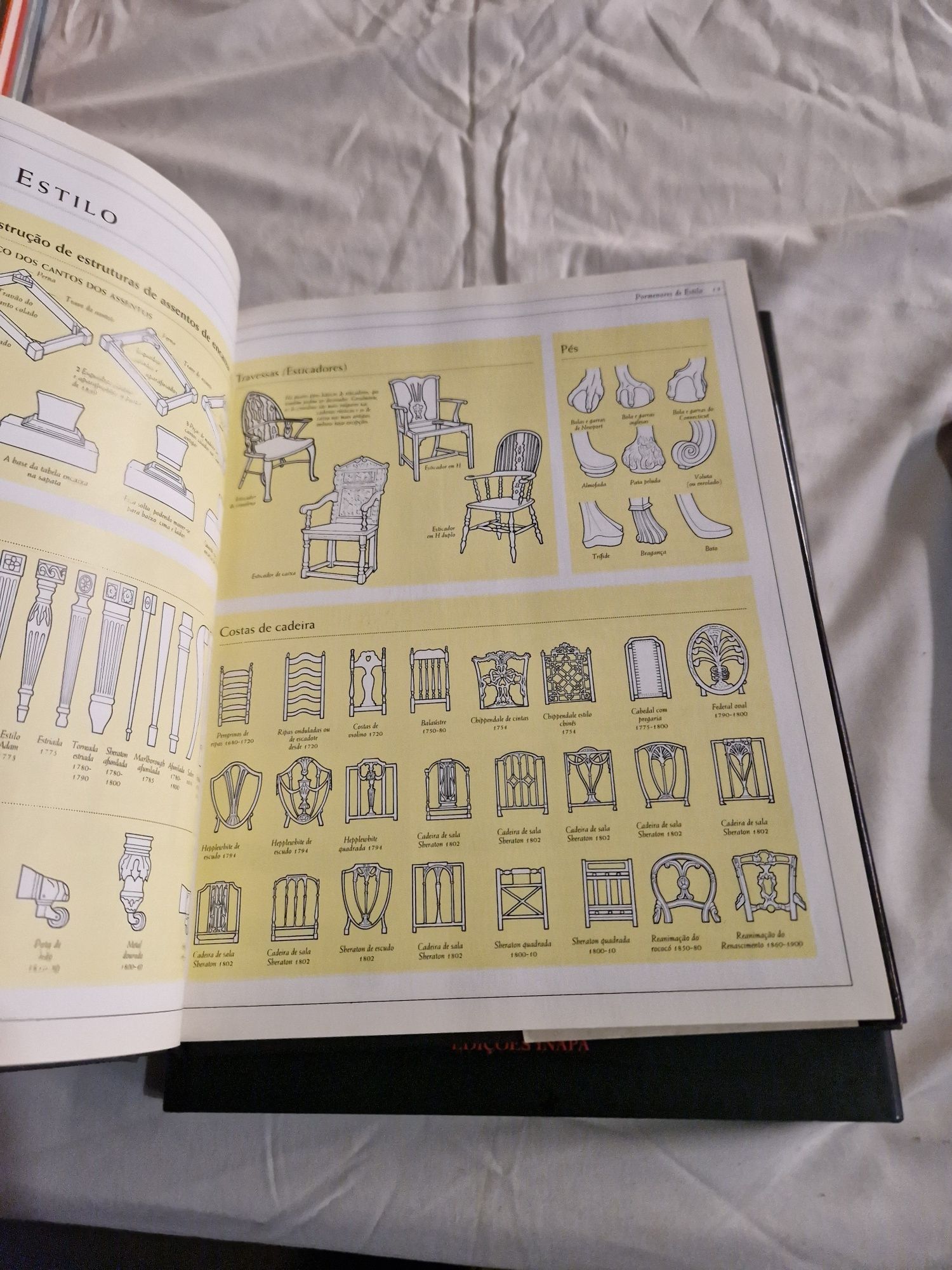 Livro de antiguidades em bom estado