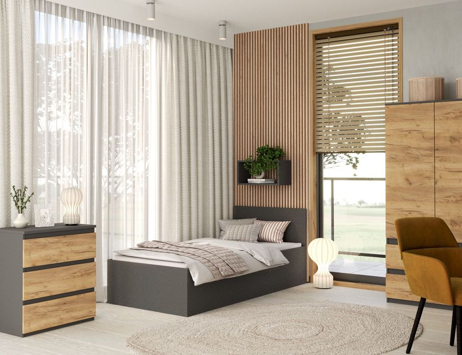 Łóżko Małżeńskie Pojemnik 90/120/140/160/180x200 podnoszonym stelażem