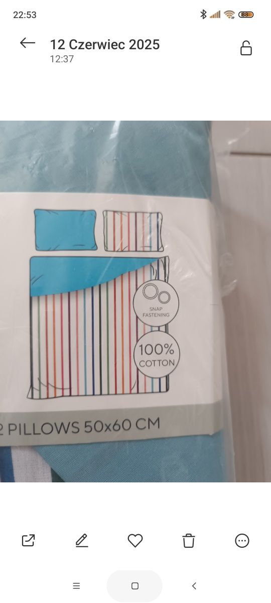 Komplet pościeli dwustronna bawełniana 200x200 + 2x poduszki