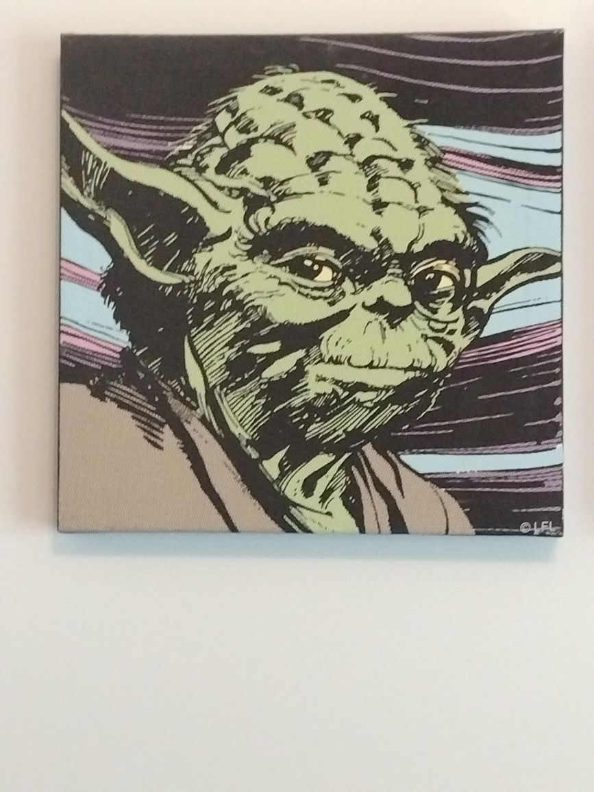 Plakat Gwiezdne Wojny Yoda Darth Vader Chewbacca