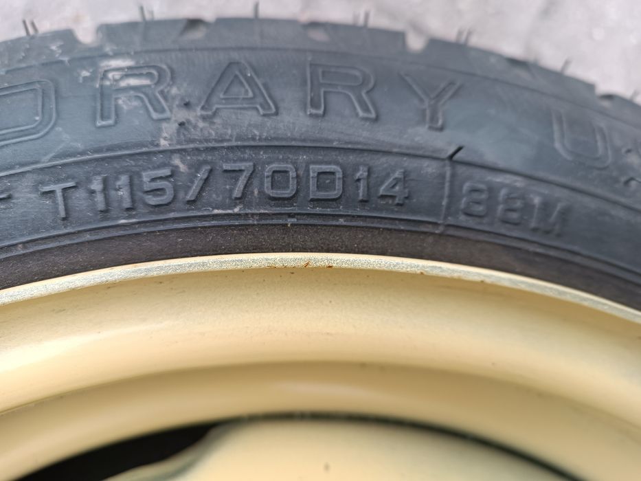 Koło dojazdowe Toyota Yaris 14''  DUNLOP  115/70D14