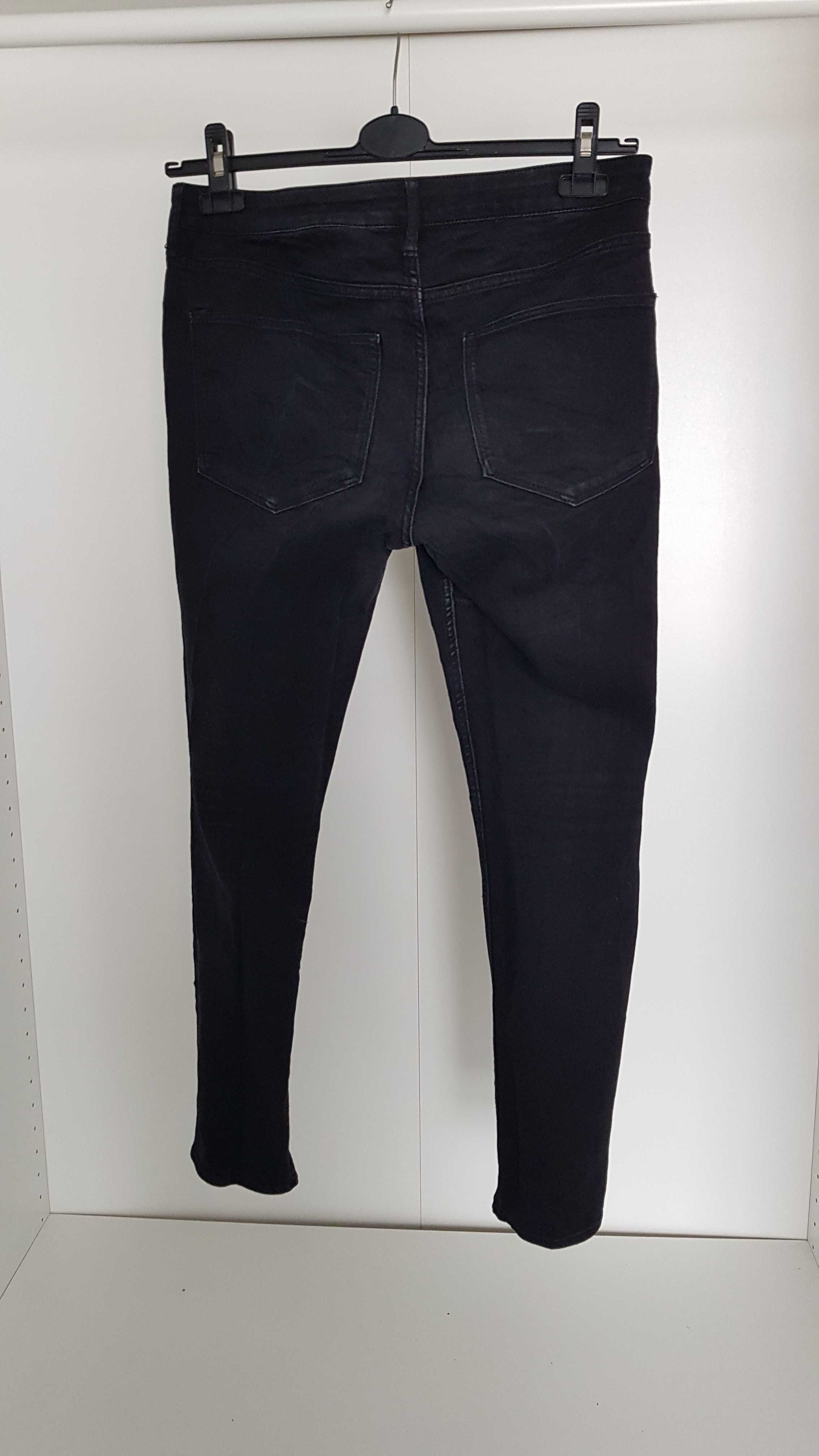 Klasyczne czarne jeansy H&M rozm. 38