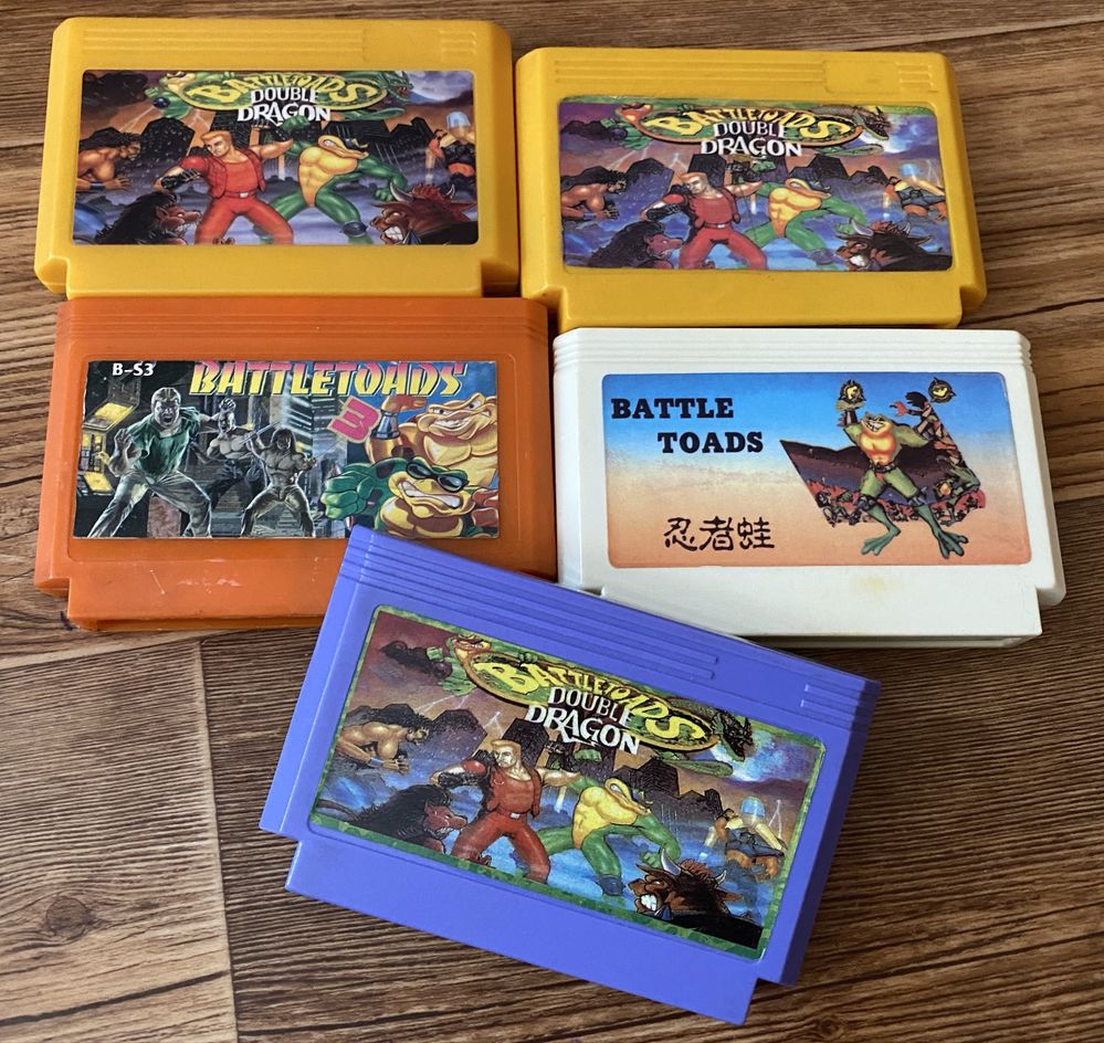 Картриджи Денди: Battletoads, Turtles, Felix, Flintstones, Spider-Man