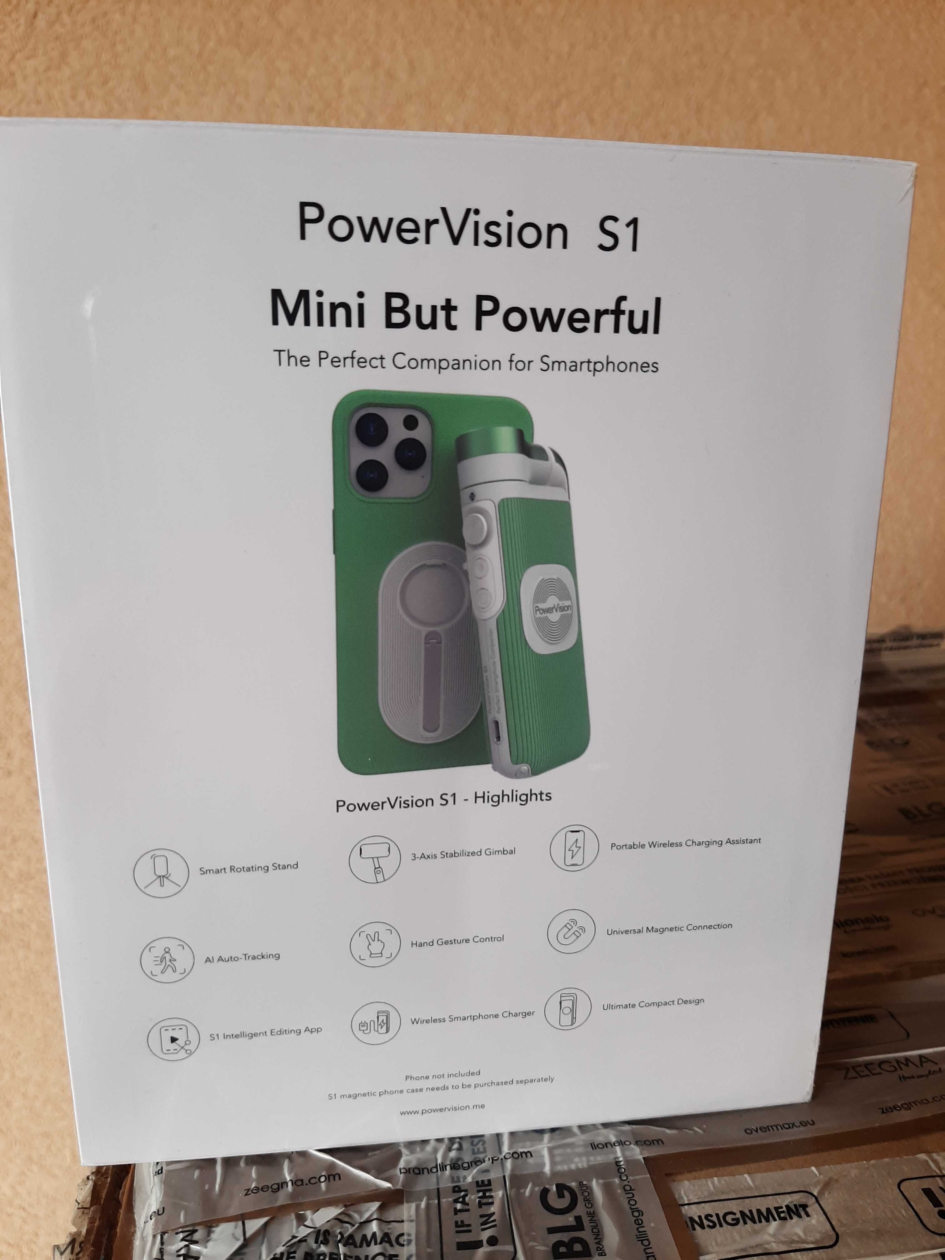 Gimbal PowerVision S1 czarny stabilizator obrazu z funkcją power banku