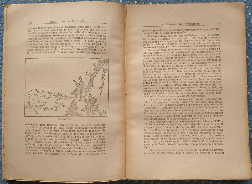 "História da Humanidade" H. Van Loon - Coleção Tapete Mágico II - 1948