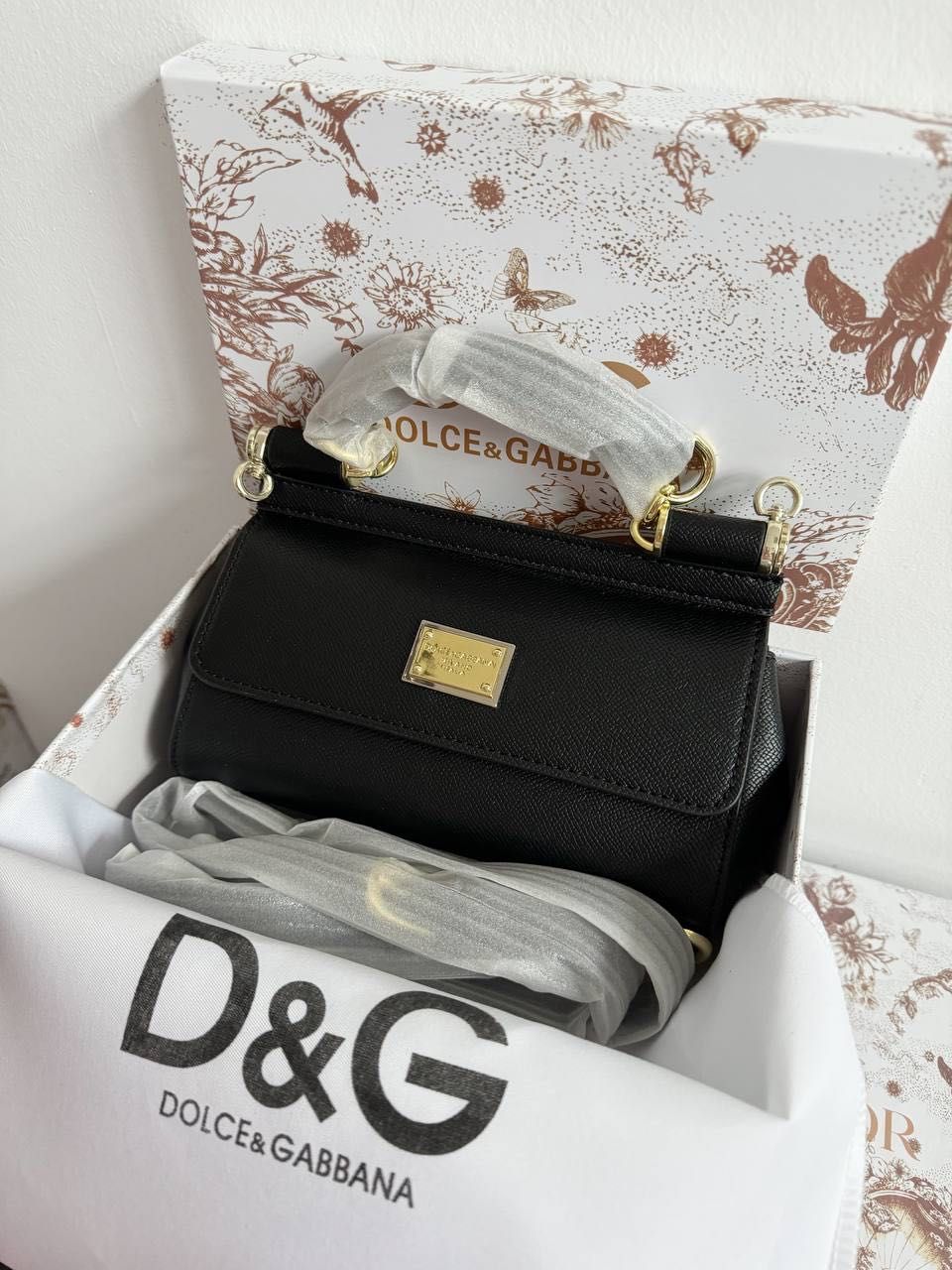 D&G Sicily Shoulder Bag Damska torebka , nerka torba na pasku