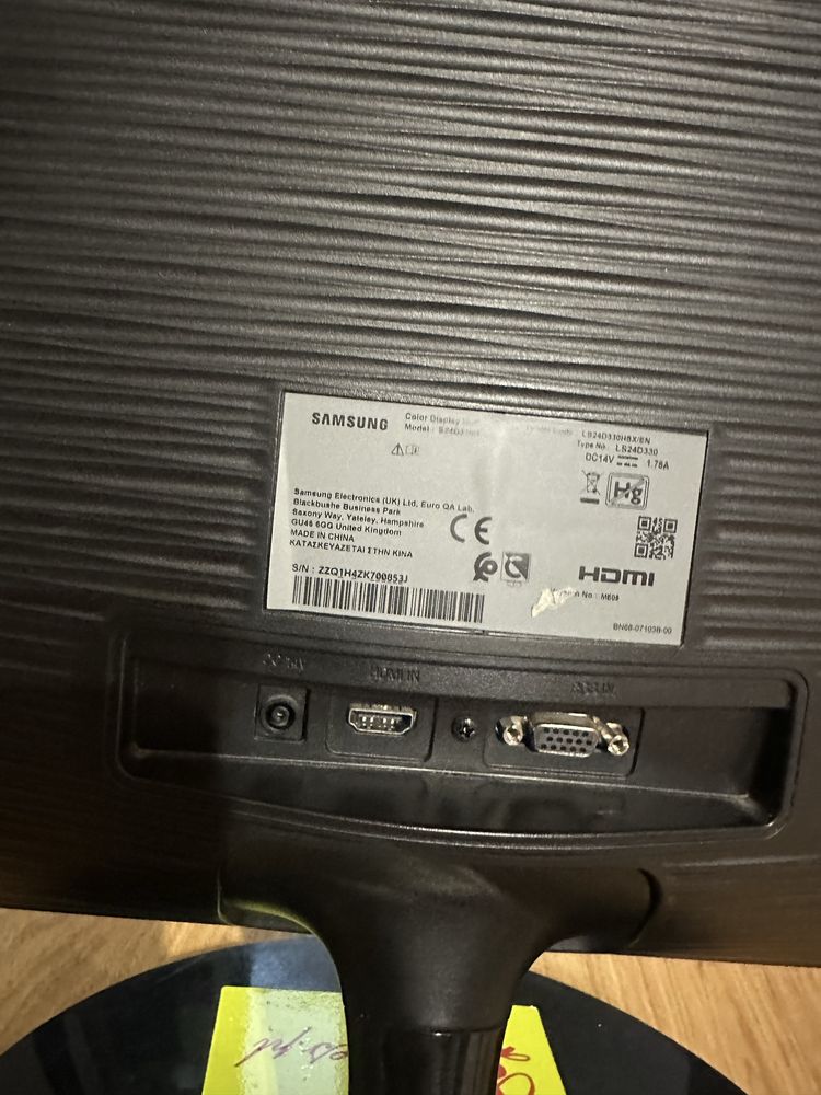 Komputer Stacjonarny monitor 16gb ram samsung 24 cale gtx 1050 i5 7400
