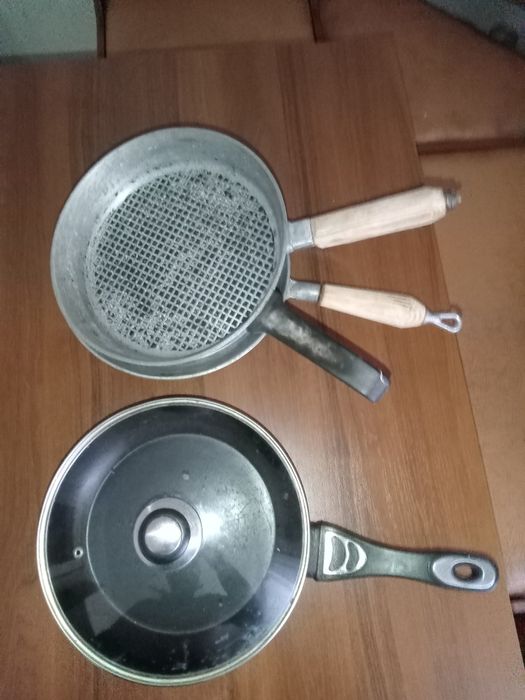 Сковорода пательня велика 32 см з скляною кришкою. Антипригарне