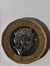 Moeda One Pound 2016 comemorativa do Brexit